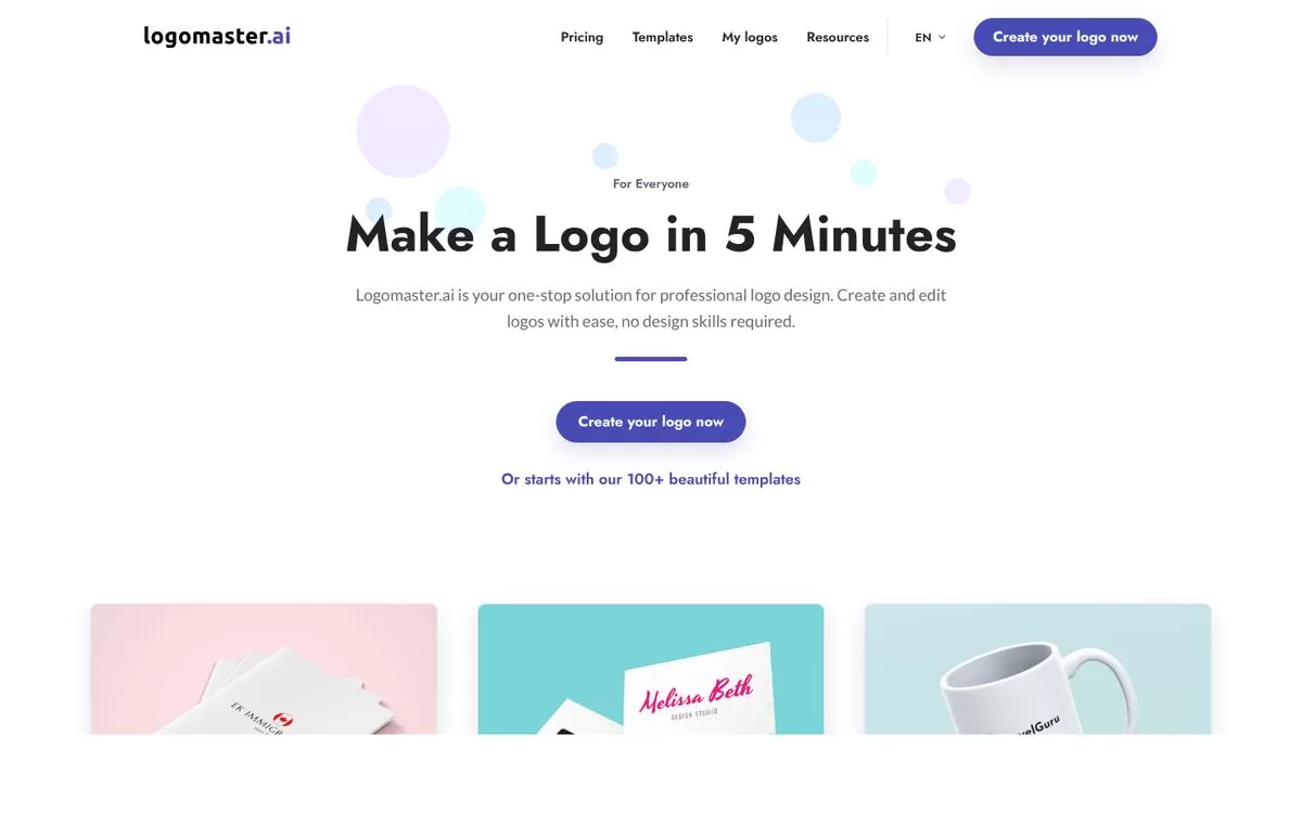 Logomaster.ai website