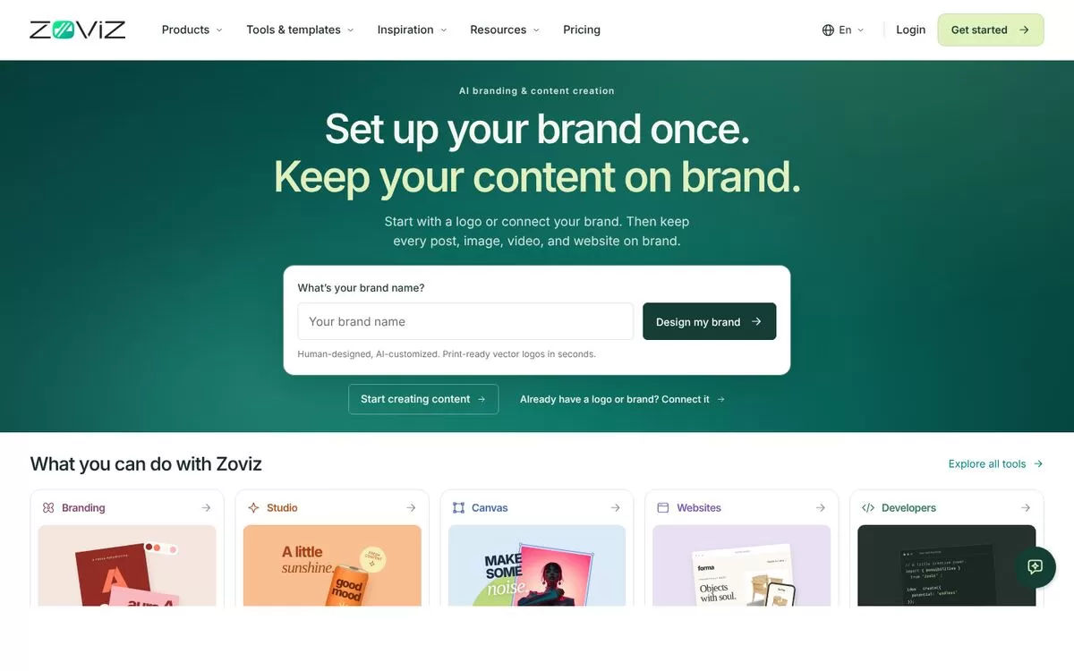 Zoviz website