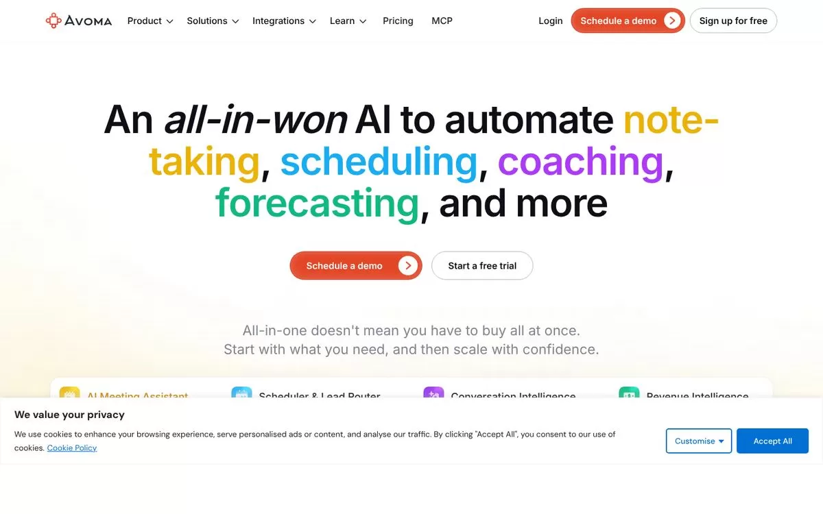 Avoma website