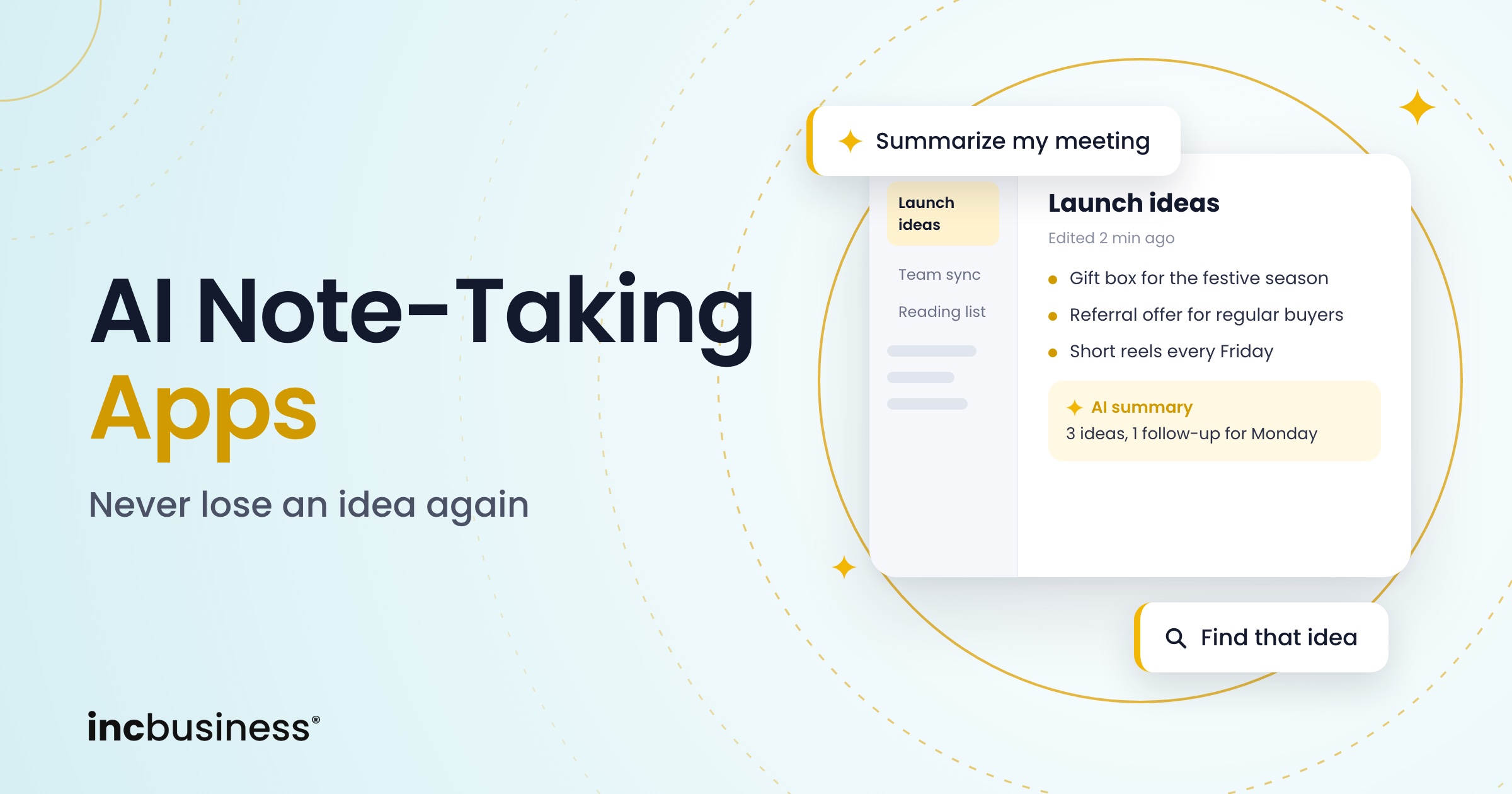 Cover for 8 AI note-taking apps showing website previews of Notion, Gemini Notebook and Mem