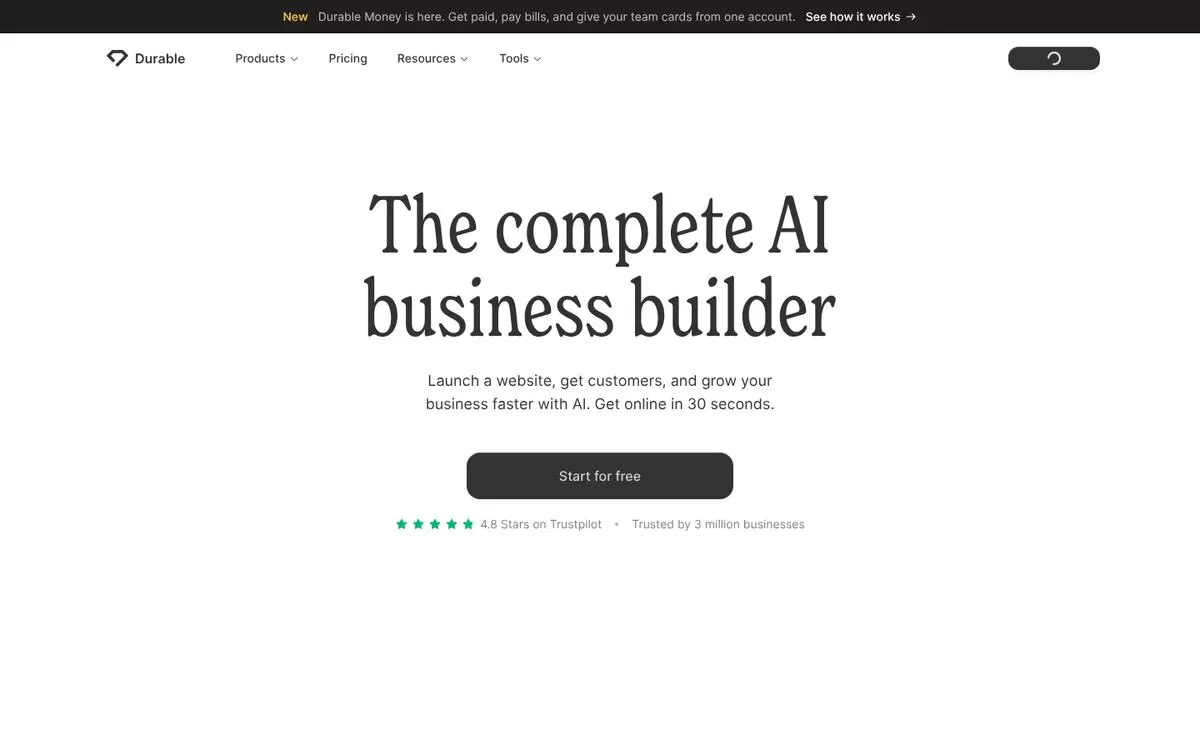 Durable website