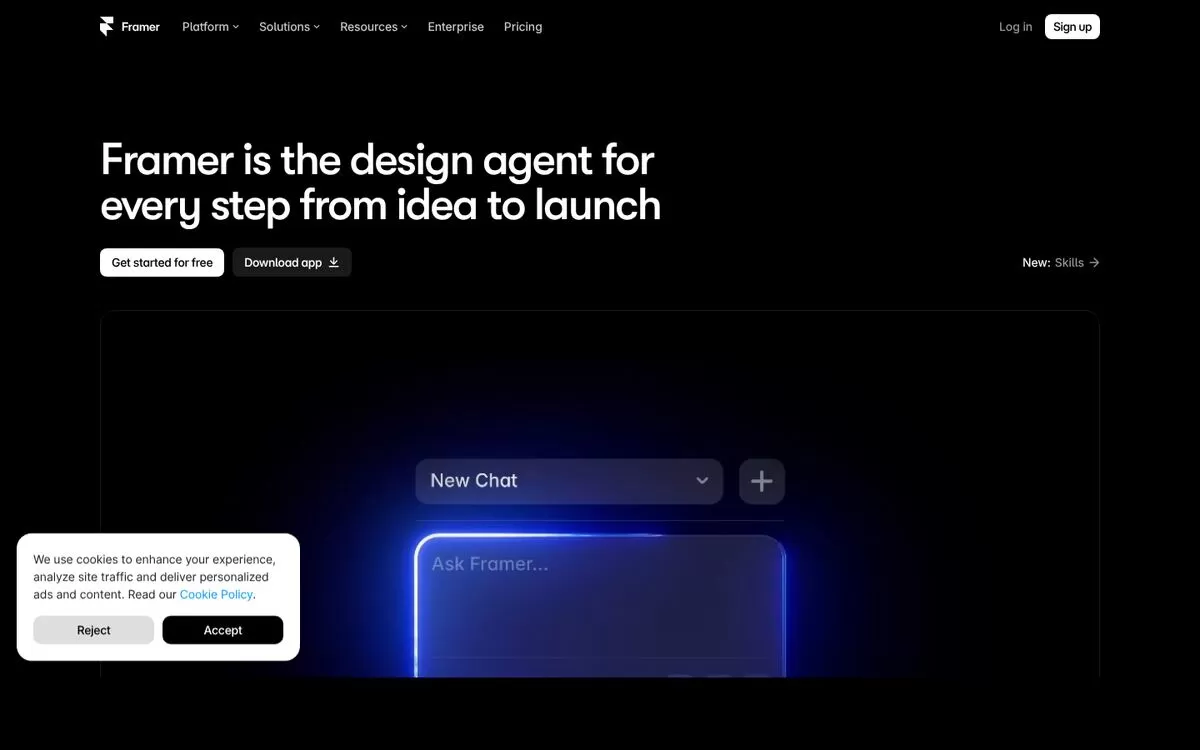 Framer website