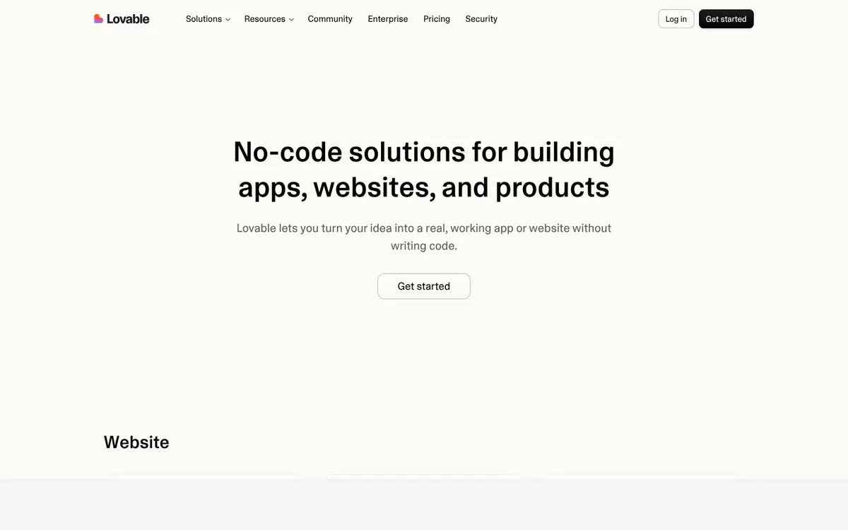 Lovable website