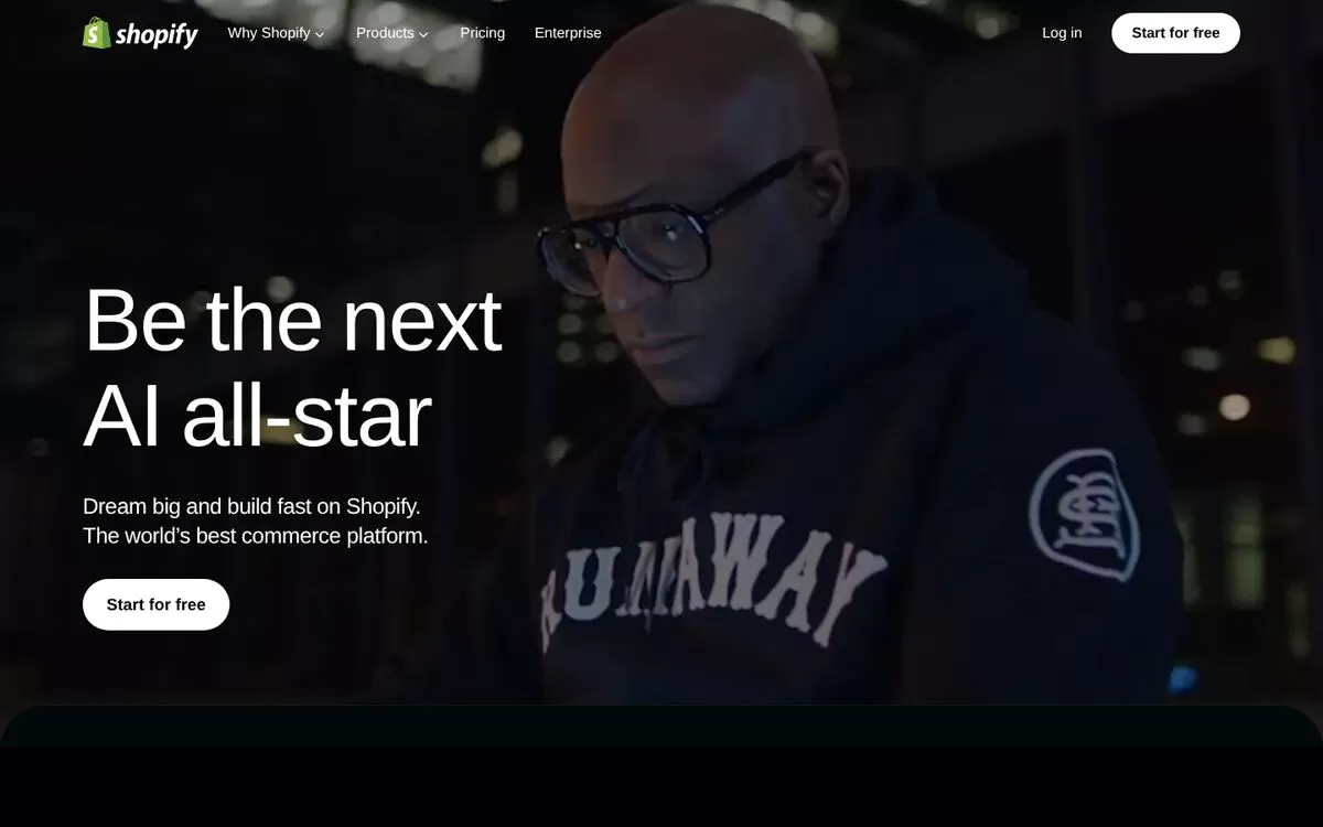 Shopify website