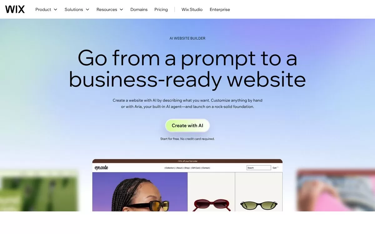 Wix website