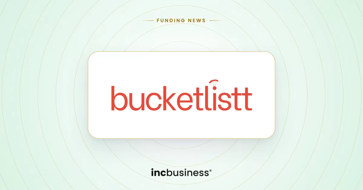 Bucketlistt funding: the Bucketlistt logo on a light background