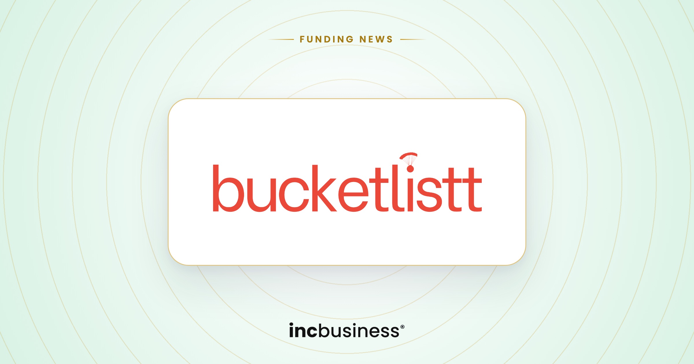 Bucketlistt funding: the Bucketlistt logo on a light background