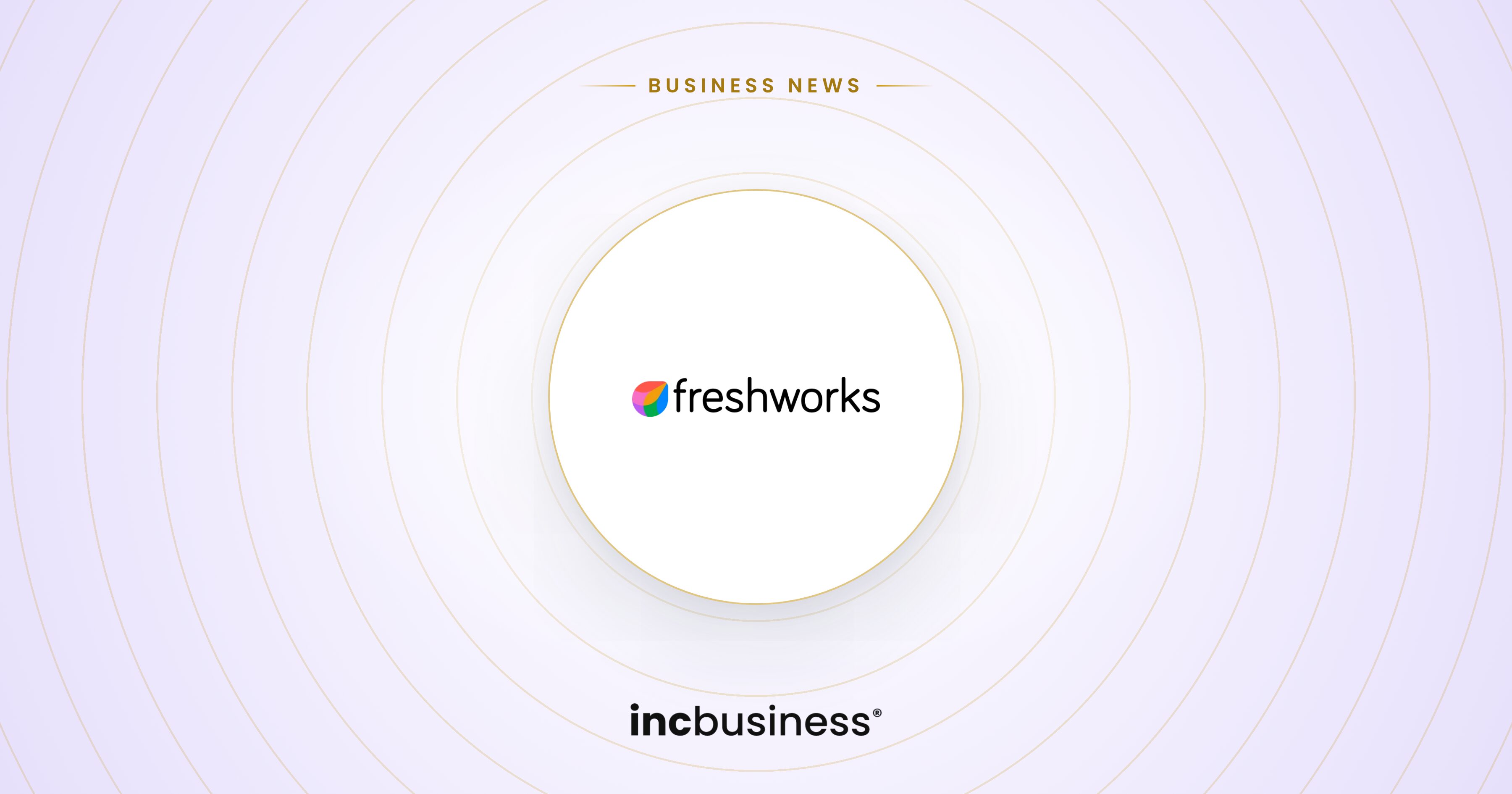 Freshworks business news: the Freshworks logo on a light cover