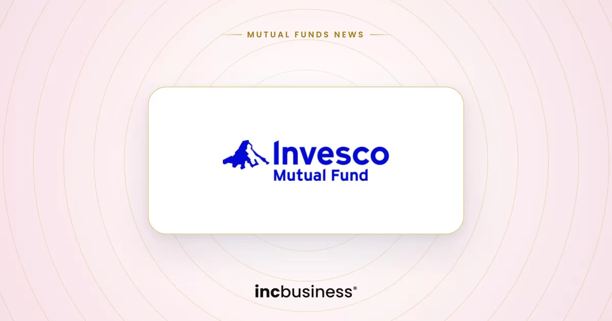 Invesco Mutual Fund news: the Invesco Mutual Fund logo on a light pink background
