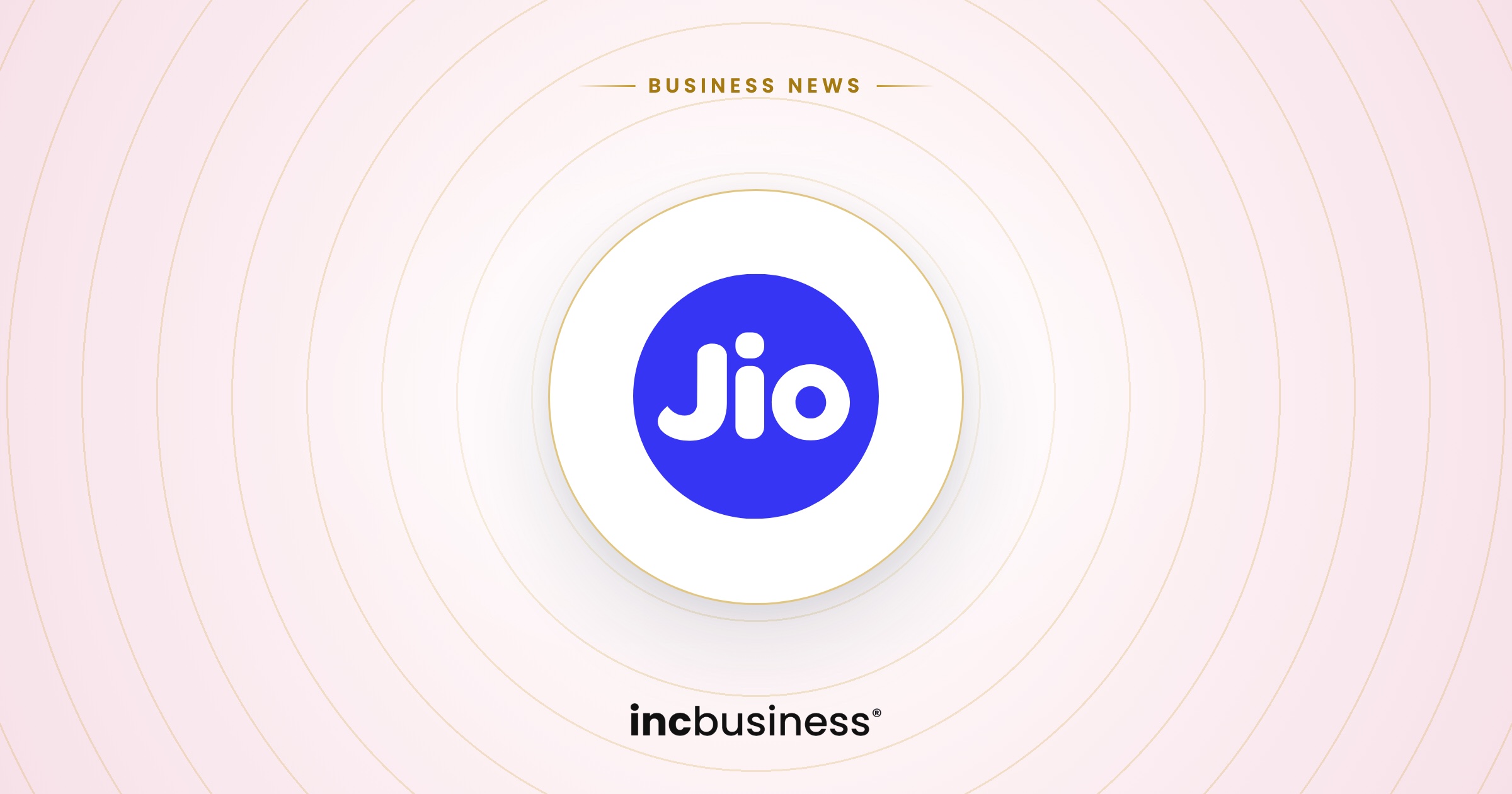 Jio Platforms IPO news: the Jio logo on the IncBusiness cover