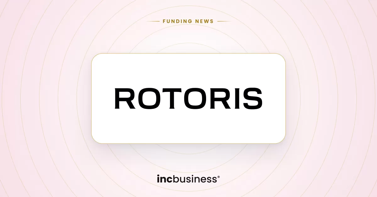 Rotoris funding: the Rotoris wordmark on a light background with the Funding News label