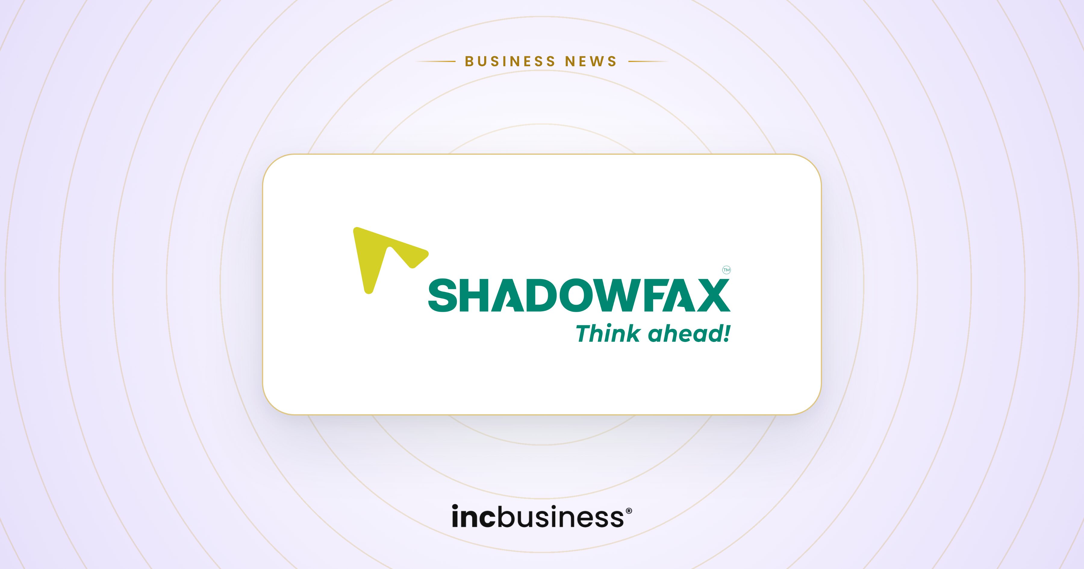 Shadowfax business news: the Shadowfax logo on a light background with the IncBusiness logo