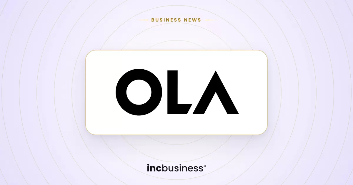 Ola Electric news: the Ola Electric logo on a light background with the IncBusiness logo