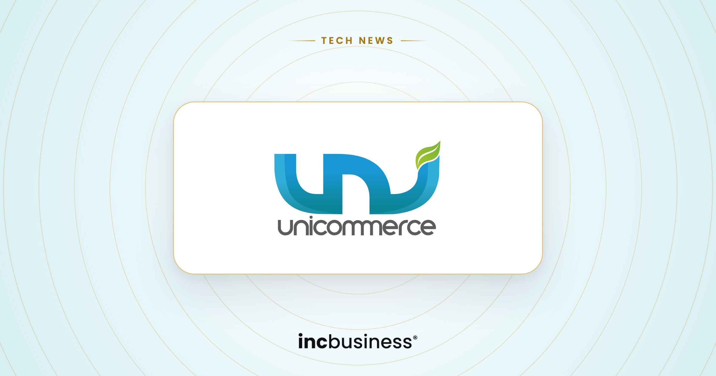 Unicommerce Tech News: the Unicommerce logo on a light cover
