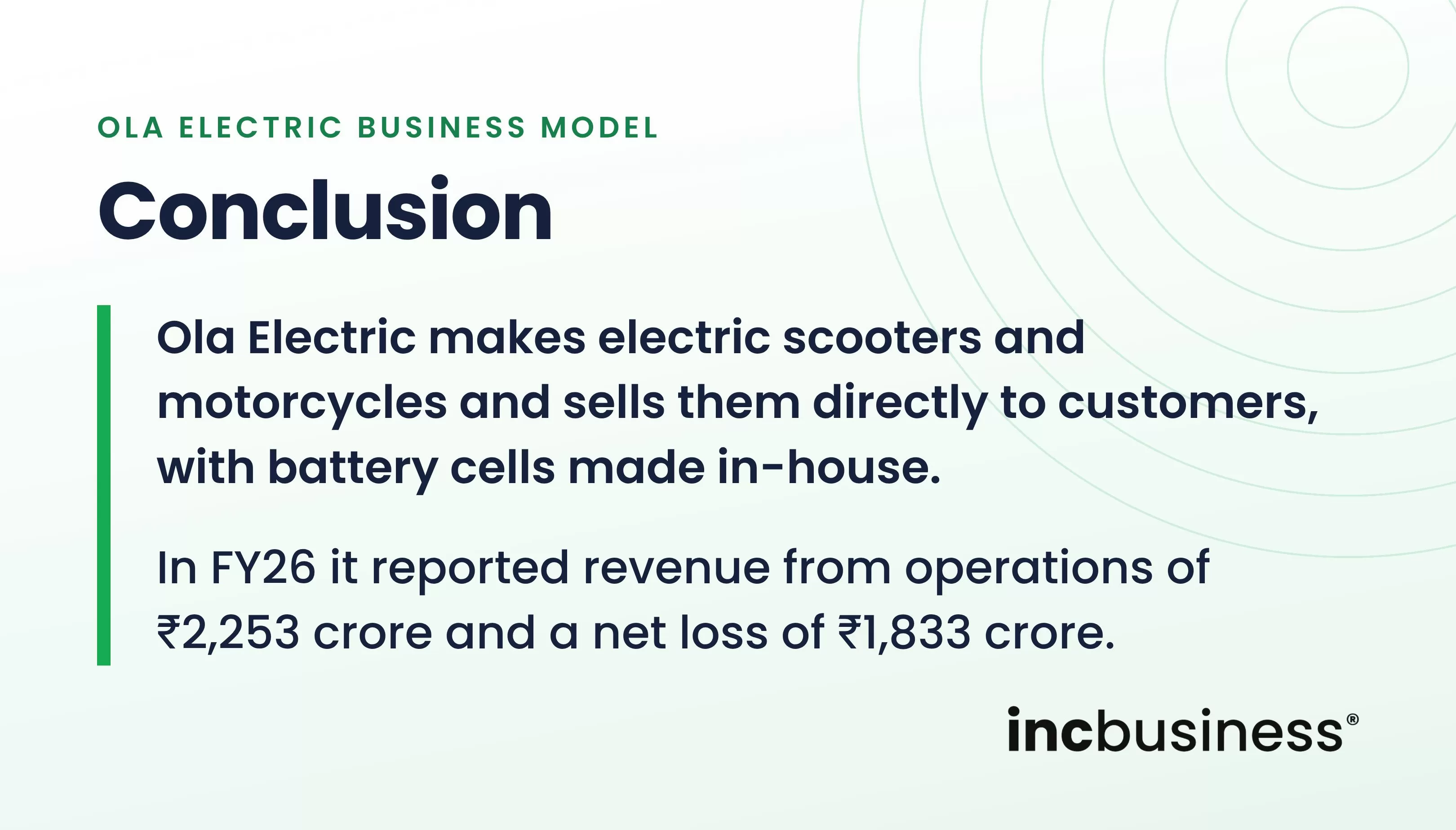 Conclusion on the Ola business model