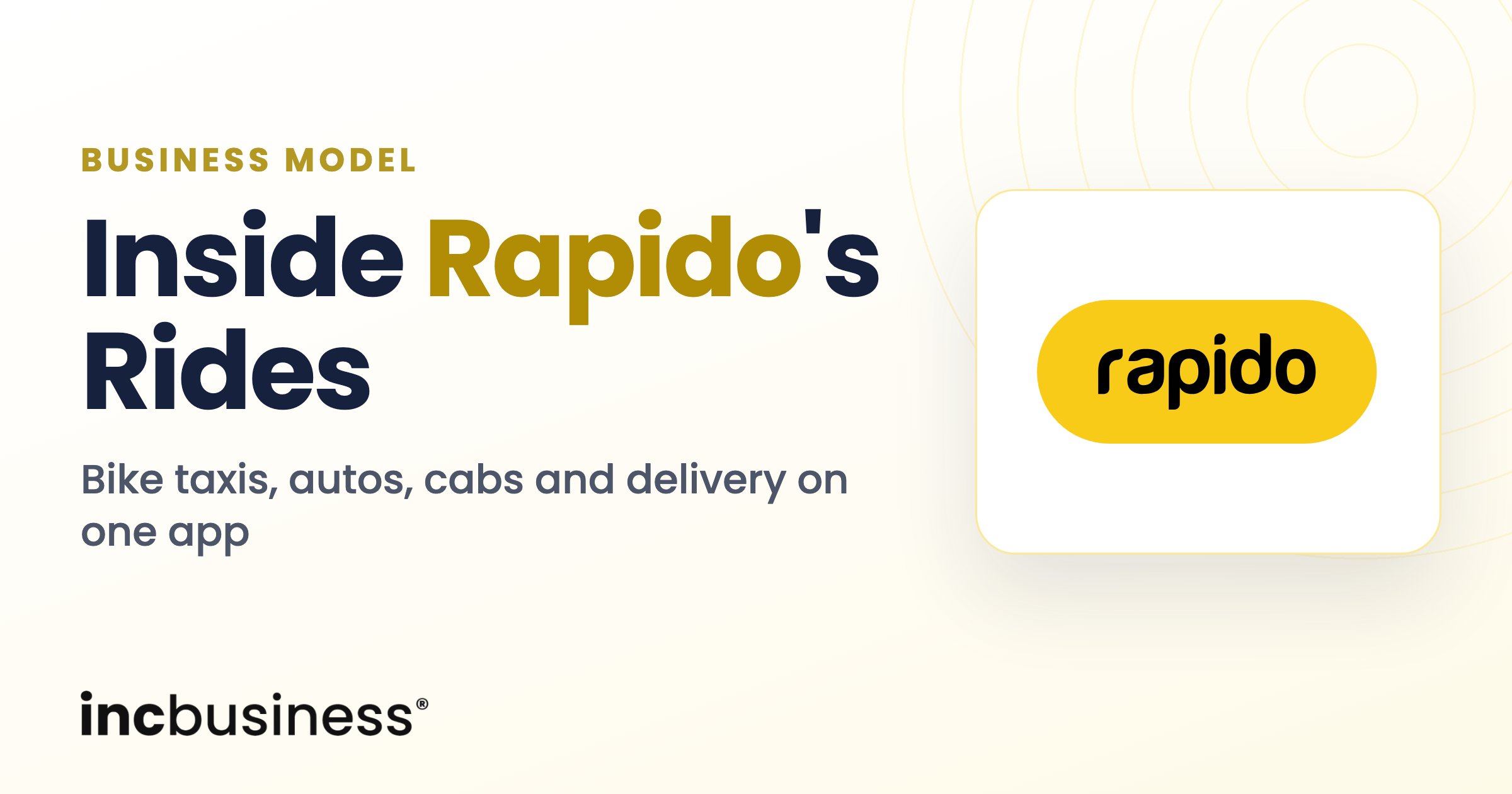 The Rapido Business Model of Rides, Delivery and Subscriptions