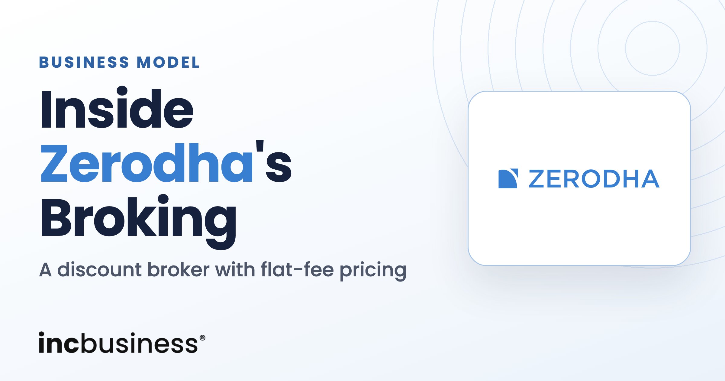 The Zerodha Business Model of Flat Fee Broking and Margin Funding