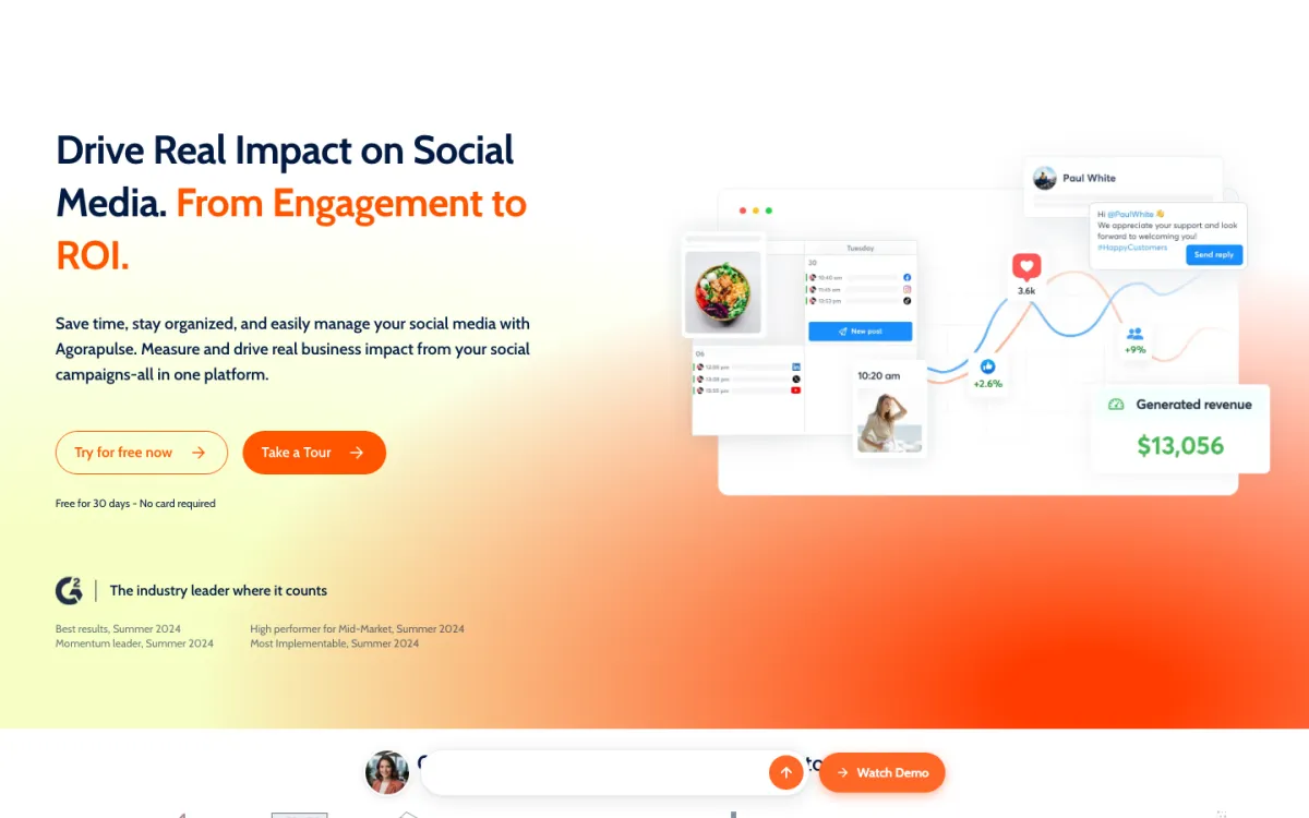 Agorapulse website