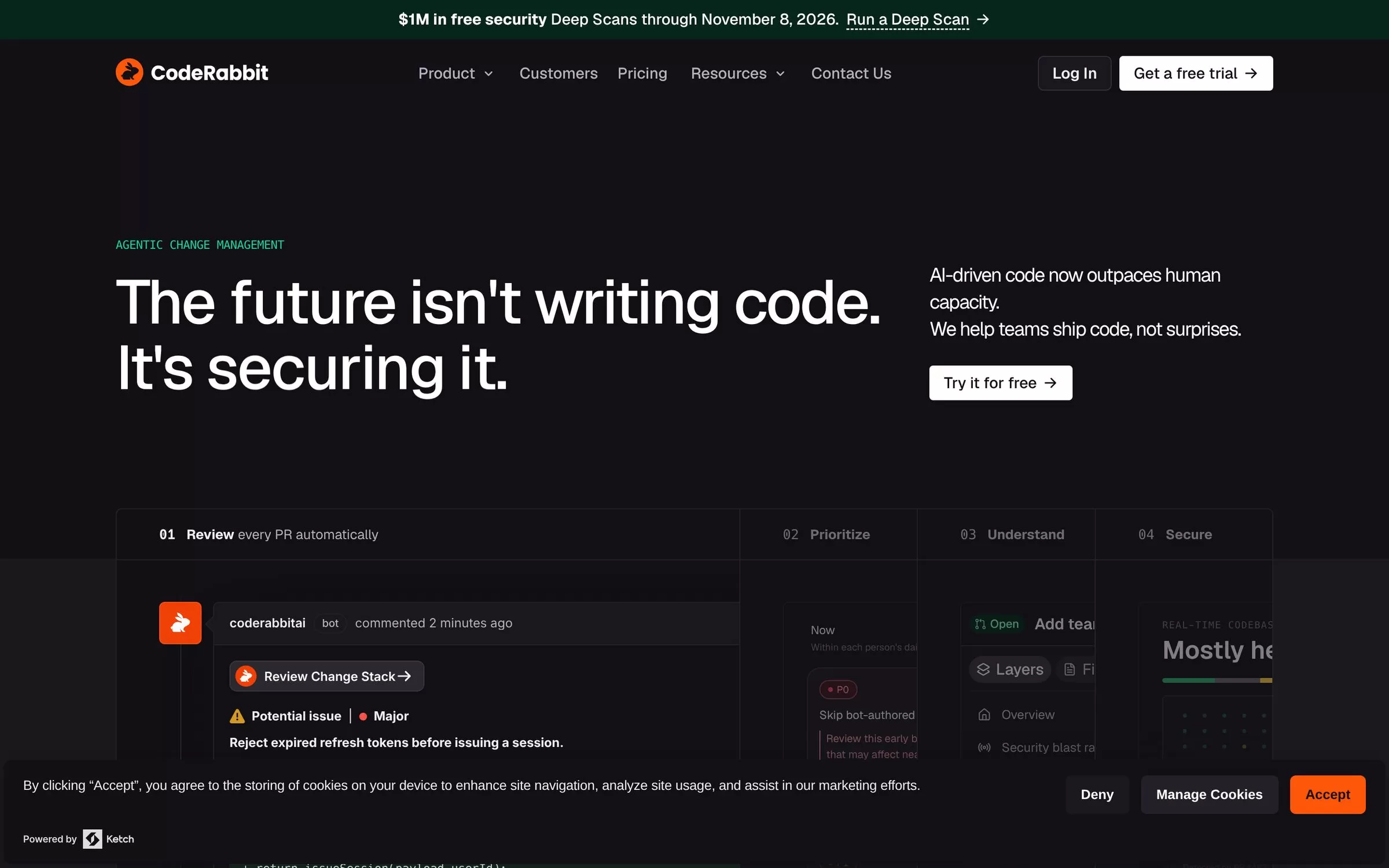 CodeRabbit website
