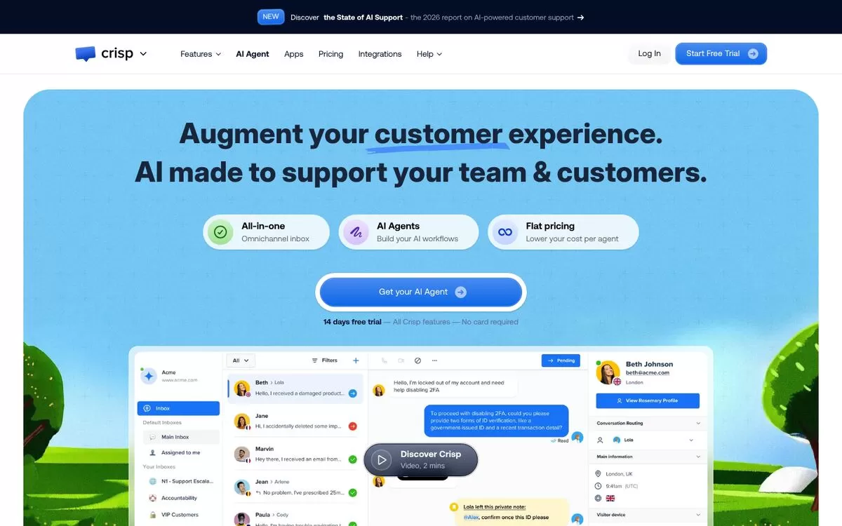 Crisp website