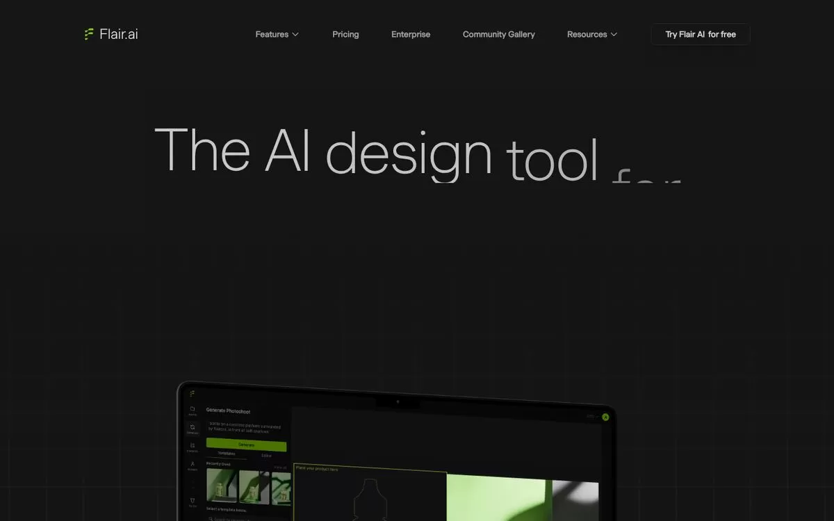 Flair.ai website