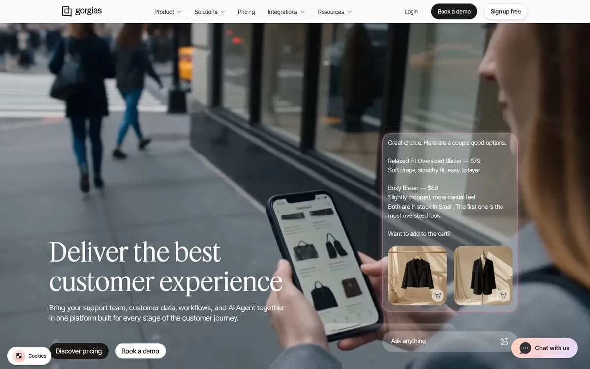 Gorgias website