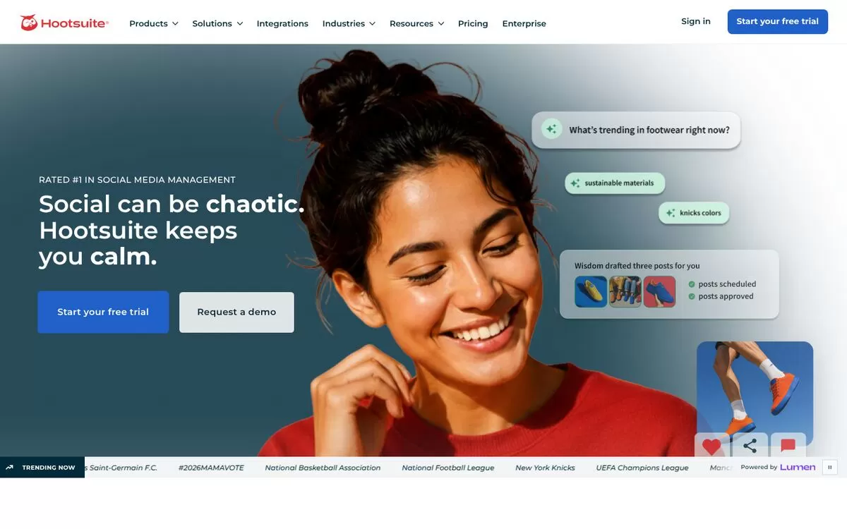Hootsuite website