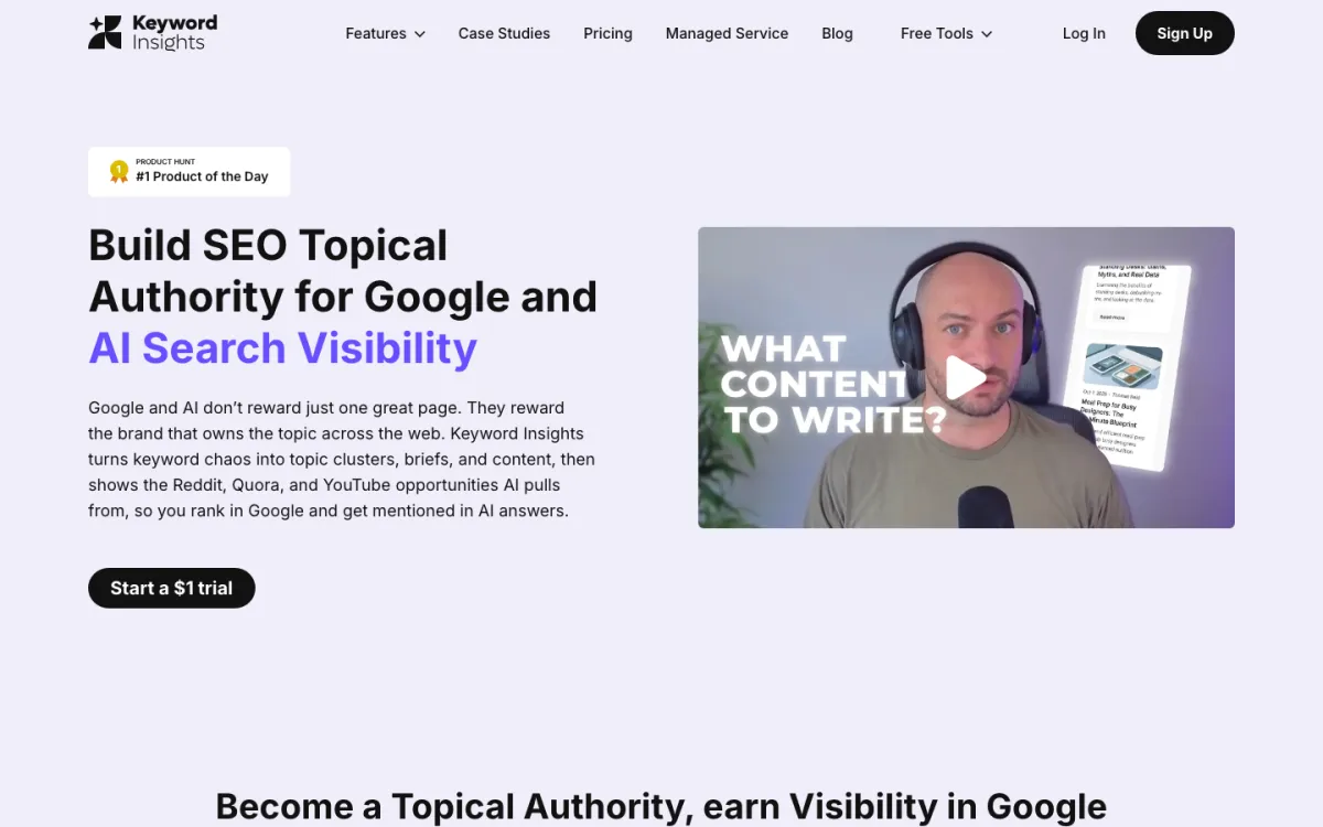 Keyword Insights website