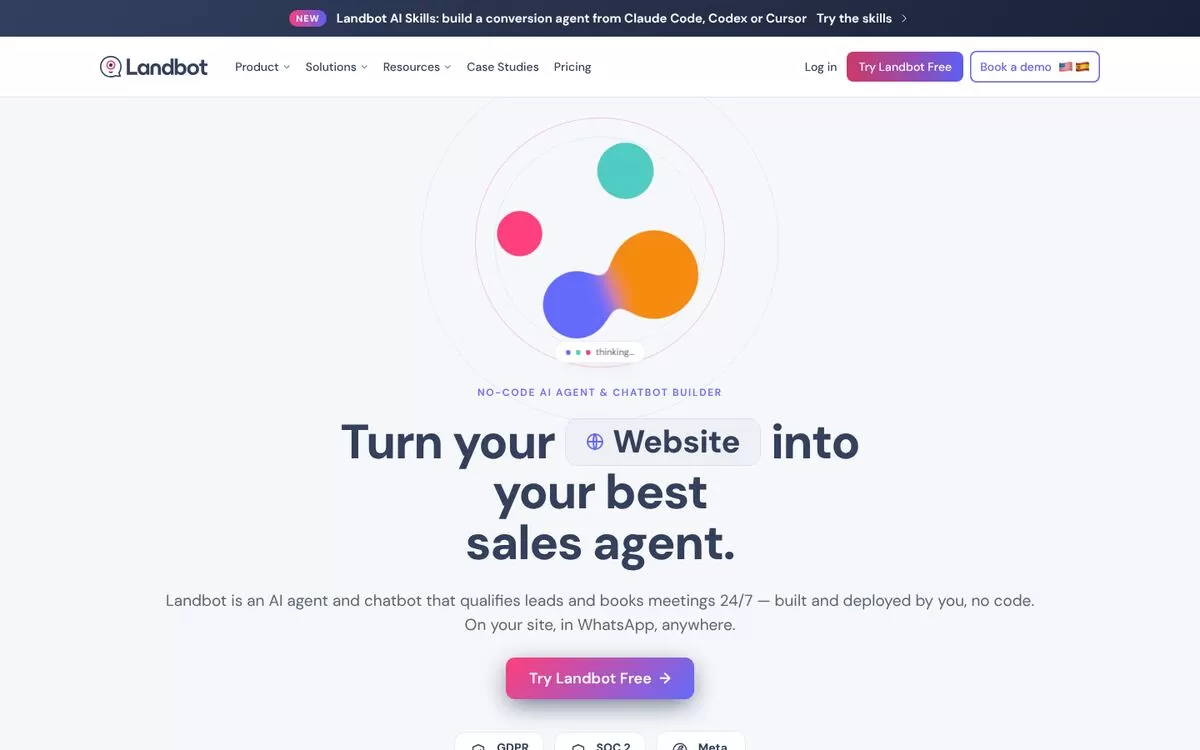 Landbot website