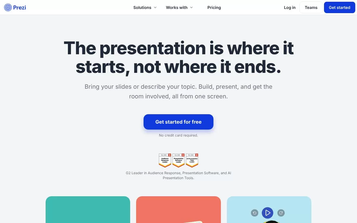 Prezi website