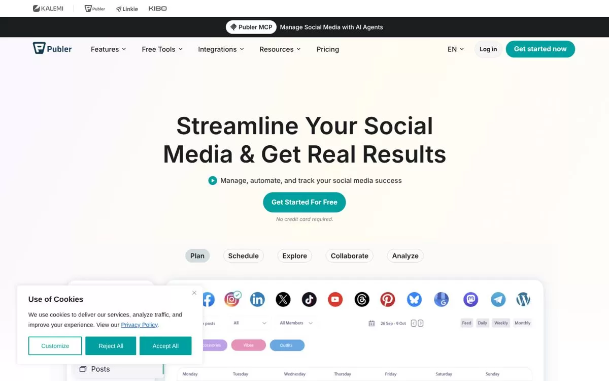 Publer website
