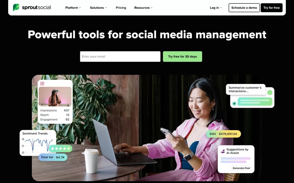 Sprout Social website