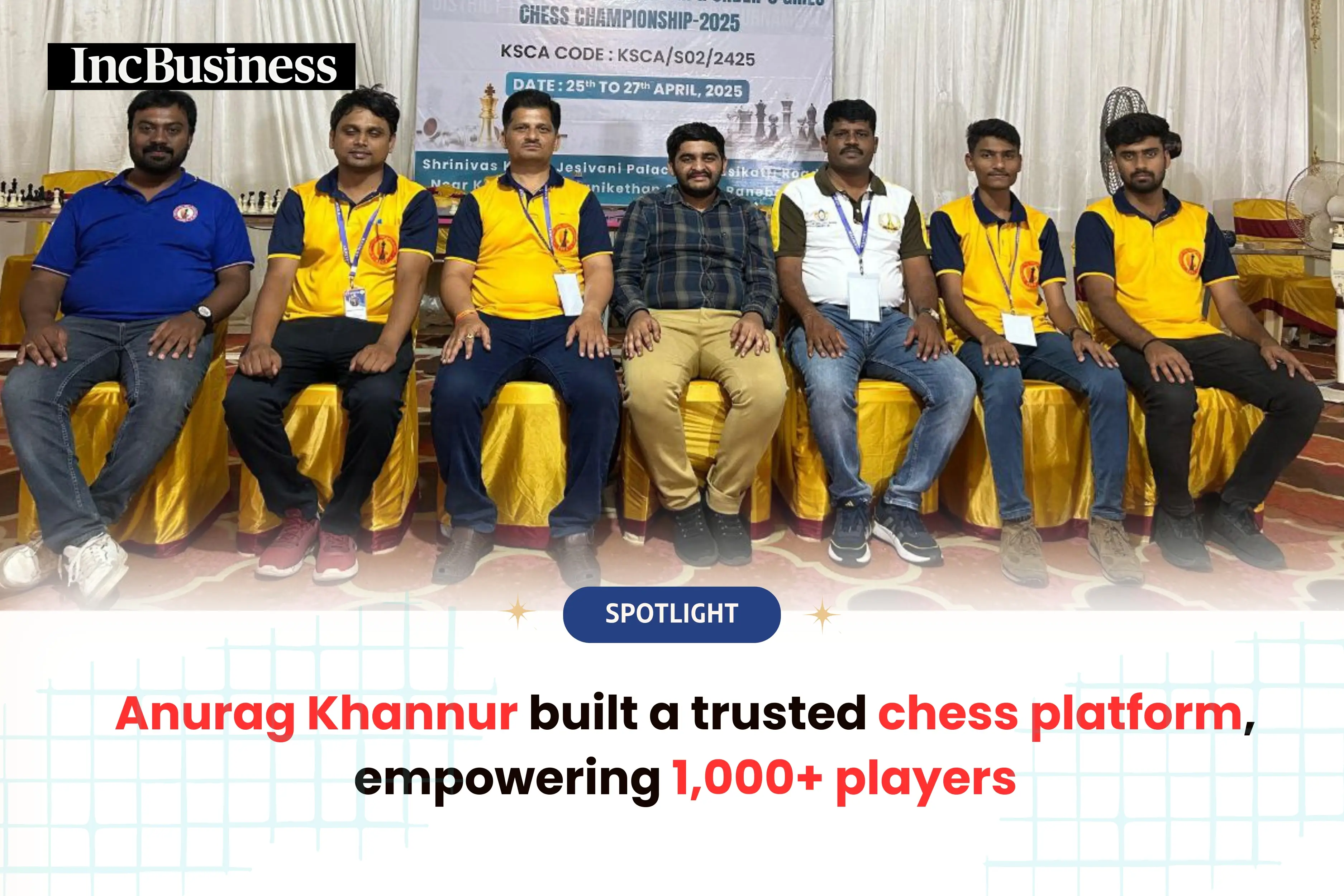 Anurag Khannur’s Chess Dream: 35 Events, 1,000+ Players