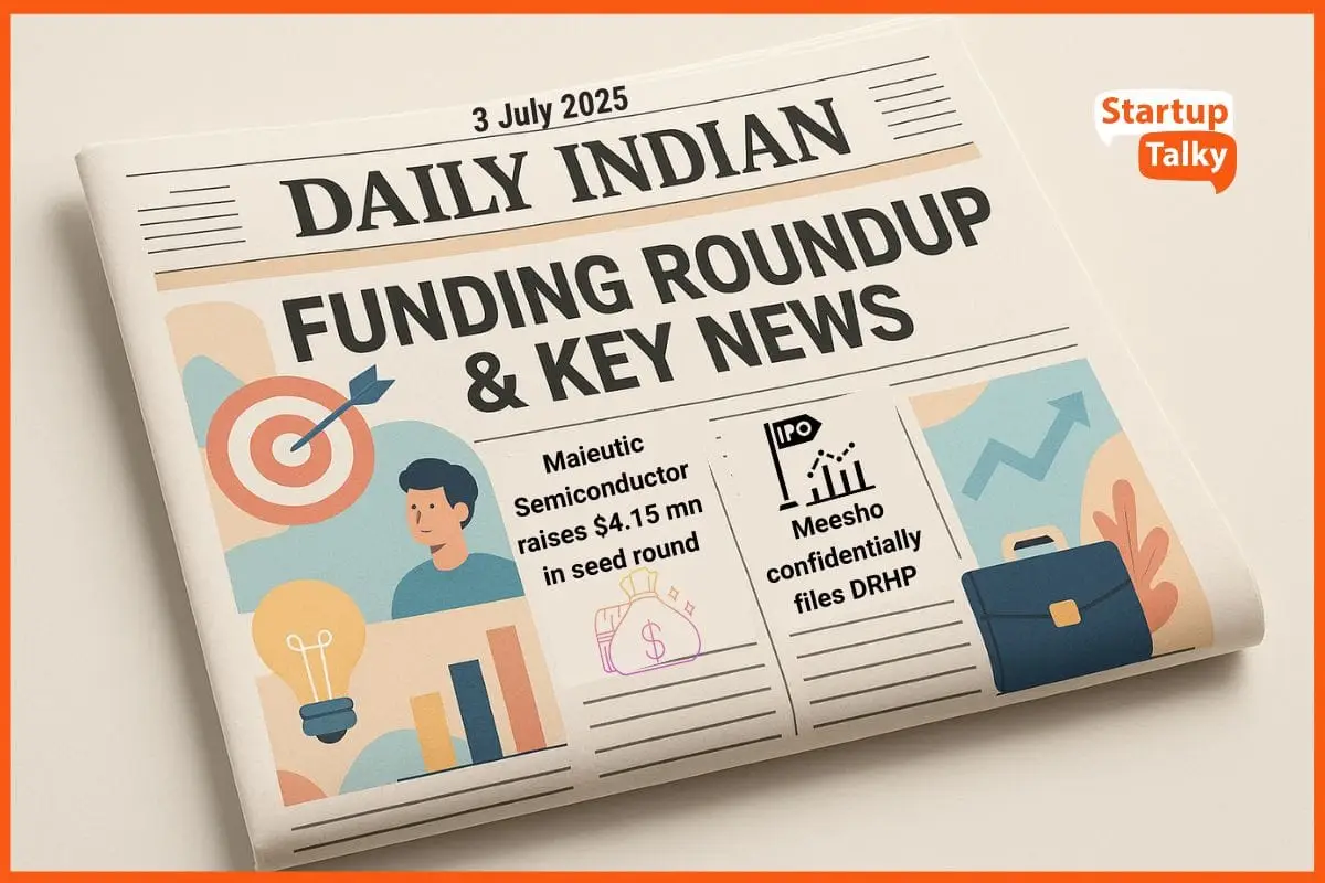 Daily Indian Funding Roundup & Key News – 3 July 2025: Meesho Files for IPO, GobbleCube Raises $3.5 Mn & More