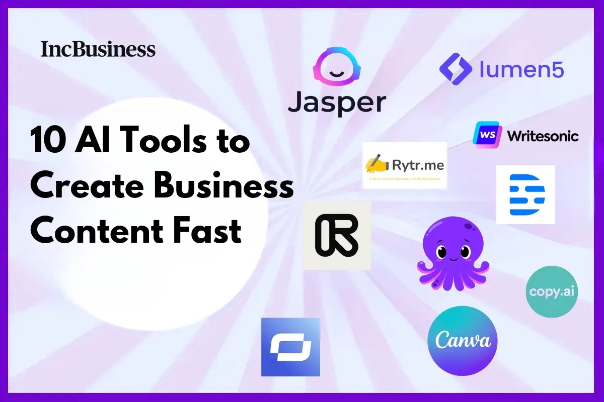 10 AI Tools to Create Business Content Fast