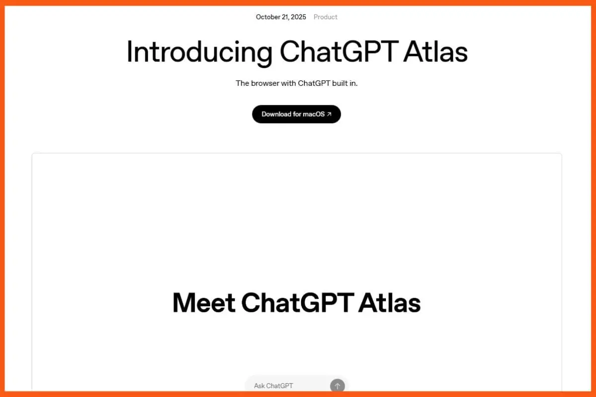 ChatGPT Atlas Is Here: The AI That Lets You Talk to the Web