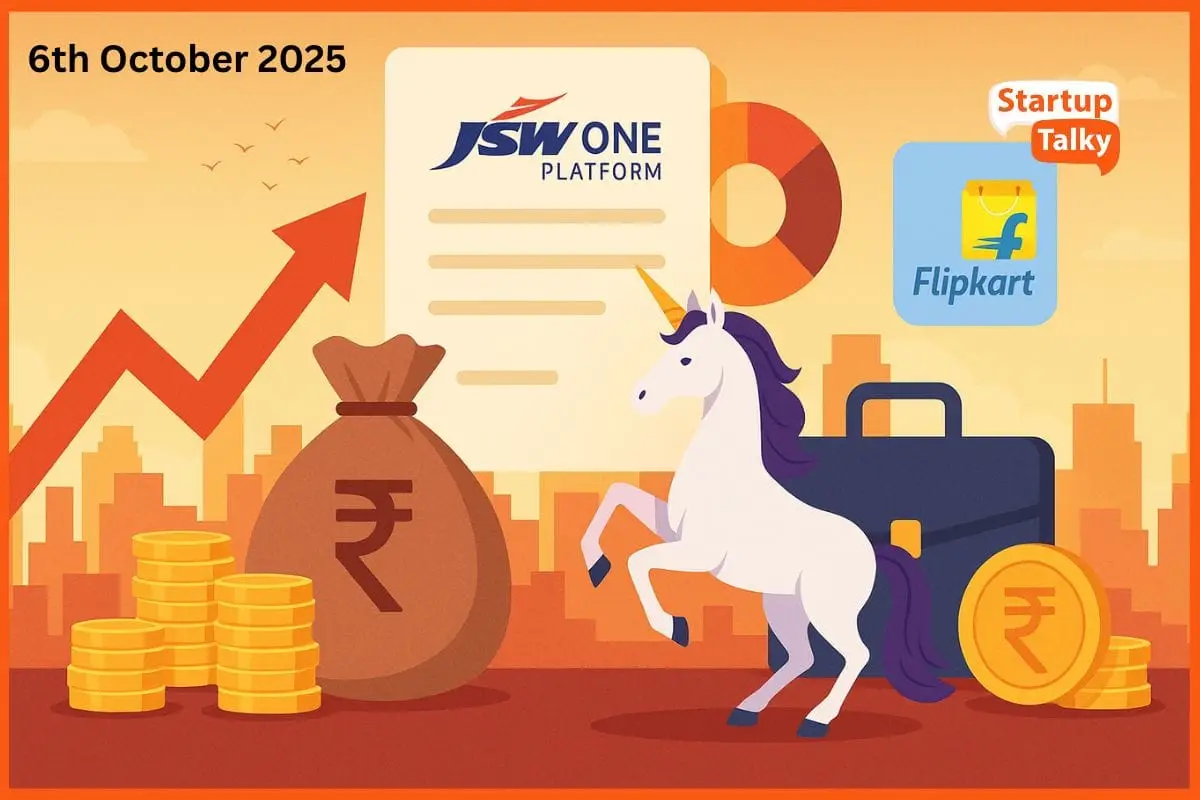Daily Indian Funding Roundup & Key News – 6th October 2025: JSW One Platforms Raises INR 575 Cr, Dhan Becomes Unicorn, Flipkart Sells Stake & More