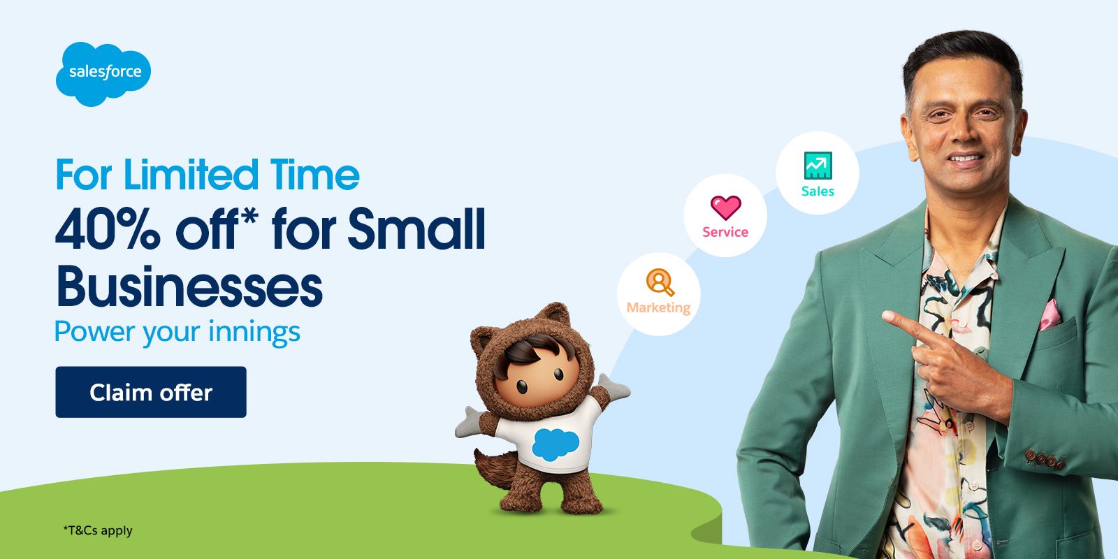 Build an AI-powered business with 40% off on Salesforce’s core platforms