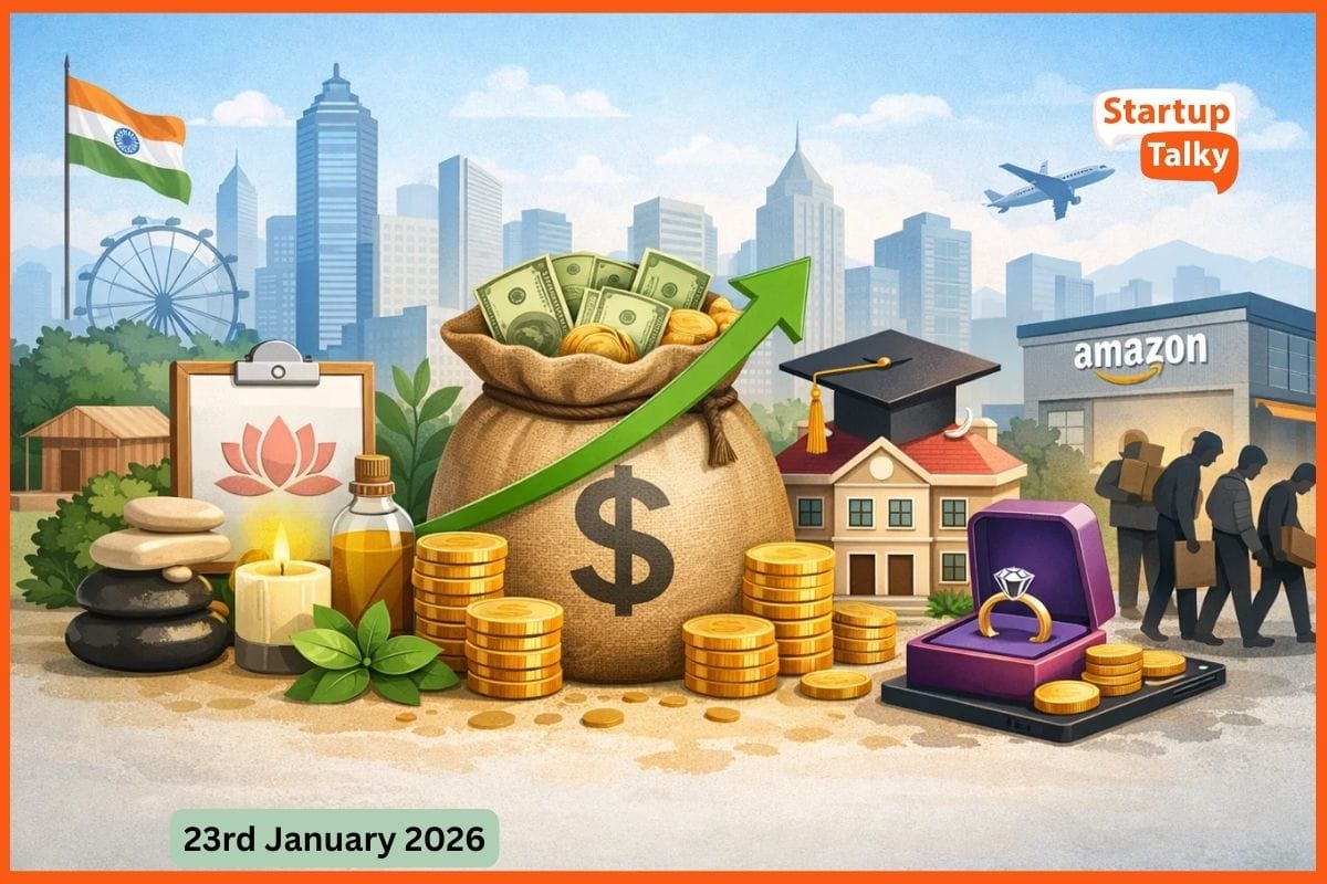 Daily Indian Startup Funding Roundup & Key News – 23rd January 2026: Dhun Wellness Raises $4 Mn, Varthana Secures $16.5 Mn, CaratLane Joins Gullak & Amazon Plans Major Layoffs