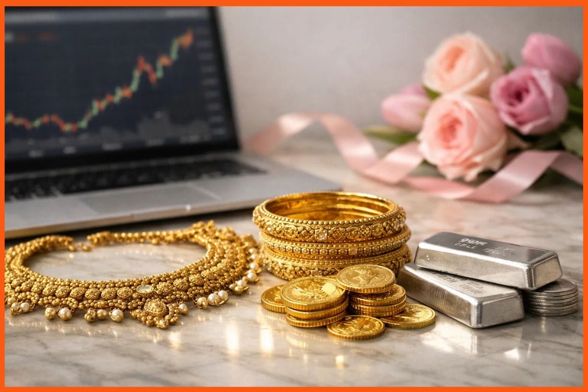 Gold and Silver Rates on Women’s Day (8 March 2026): 24K Gold Near ₹1.64 Lakh per 10g, Silver Around ₹2.9 Lakh/kg | Smart Precious Metal Gift Ideas