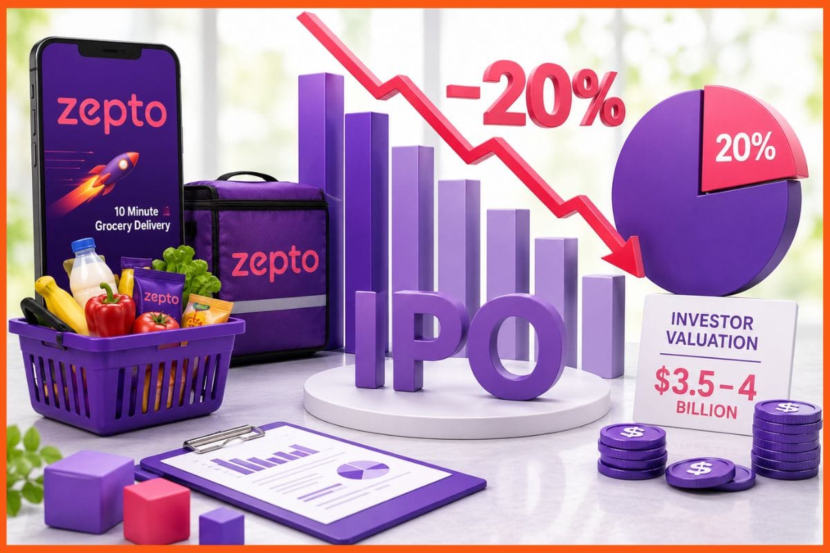 Zepto Reportedly Plans 20% IPO Cut Despite $3.5–4 Billion Investor Valuation